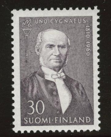 FINLAND SUOMI Scott 378 MNH** 1960 Cygnaeus stamp