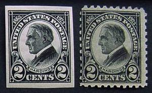 USA, Scott 611 and 612, both MNH