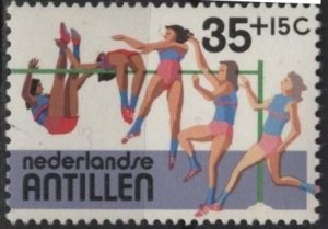 Netherlands Antilles B206 (used cto, toning spots) 35+15c high jump (1983)