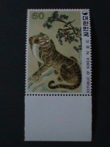 ​KOREA-1980-SC#1204-FAMOUS PAINTING-TIGER & MAGPIE MNH VF WE SHIP TO WORLWIDE