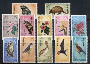 Grenada 1972 Flowers, Birds Air Mail Opt Asst MUH