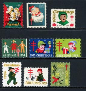 Christmas Seal Assortment 1950s