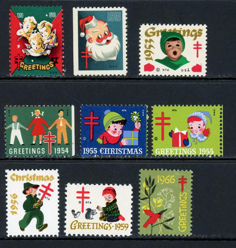 Christmas Seal Assortment 1950s