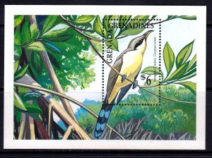 Grenada Grenadines 1990 Mangrove Cockoo - Bird Mint MNH Miniature Sheet SC 1198