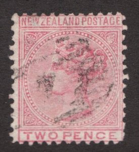 1874 New Zealand Sc #52 - Two Pence Queen Victoria - Used stamp Cv$9