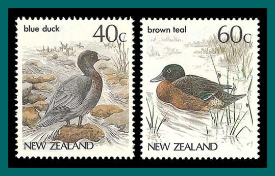 New Zealand 1987 Birds 3, MNH 830-831,SG1289,SG1291