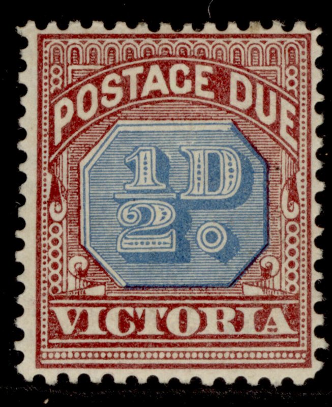 AUSTRALIA - Victoria QV SG D1, ½d dull blue & brown-lake, M MINT.