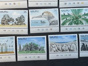 NAURU # 165-181-MINT/NEVER HINGED---COMPLETE SET PLATE # SINGLES---1978-79