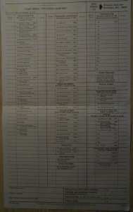 1971 United States Postal Administration Stamp Order Form.    #02 USPS1971of