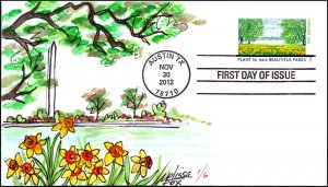 Scott 4716 45 Cents Beautiful Parks Mellisa Fox Hand Painted FDC 1 Of 6