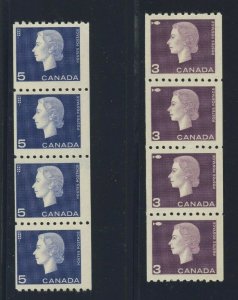 Canada Elizabeth II Cameo Coil Strip Mint stamps #407 #409i