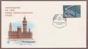 UK # 753 , 62nd Inter-Parliamentary Conference FDC - I Combine S/H