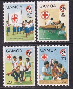 Samoa 756-759 Red Cross MNH VF