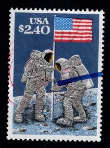 USA Scott 2419 Astronauts placing flag on Moon  stamp Used