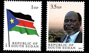 South Sudan Rare New Issue #1-2 Mint No Hinge