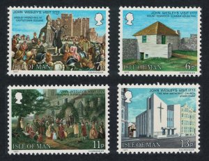 Isle of Man John Wesley 4v 1977 MNH SC#105-108 SG#103-106