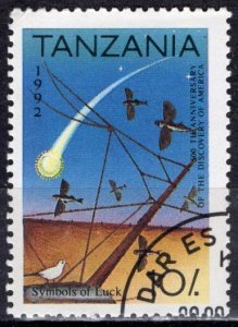 Tanzania 1992: Sc. # 986; Used CTO Single Stamp