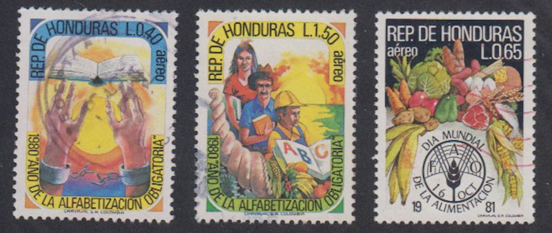 Honduras - 1983 - SC C726-28 - Used - Complete set + 1