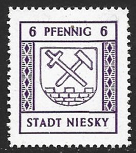 COLLECTION LOT 11704 GERMANY NIESKY MI#11 MH 1945