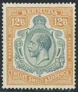 BERMUDA 1924 KGV 12/6 WMK MULTI SCRIPT CA 