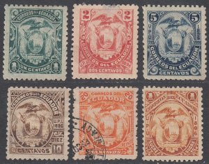 Ecuador 55//61 MH / Used Short Set (see Details) CV $8.70