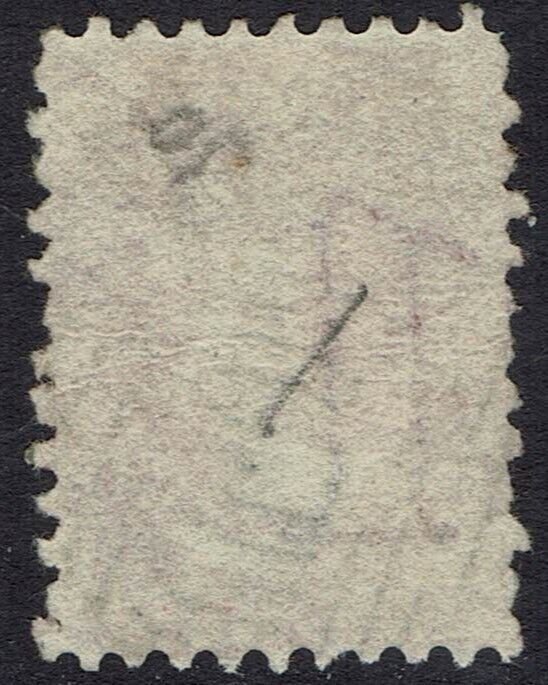 TASMANIA 1863 QV CHALON 1D CARMINE PERF 10 USED