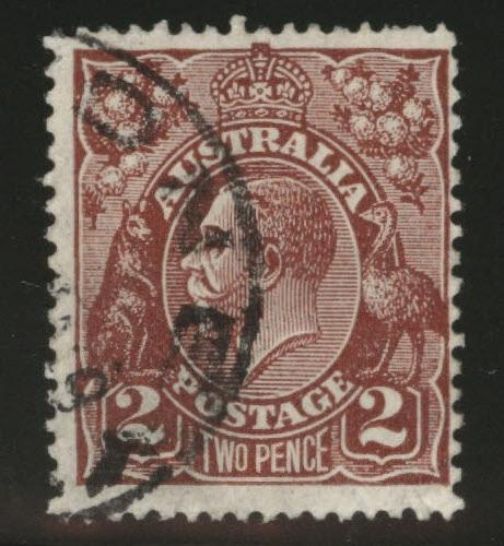 AUSTRALIA Scott 70 used KGV stamp 1928