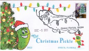 23-256, 2023, Christmas Pickle, Event Cover, Pictorial Postmark,  Once FL, Celeb