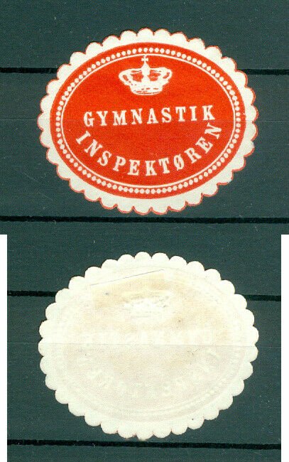 Denmark. Seal Embossed 1940s. MH. Gymnastic Inspector.