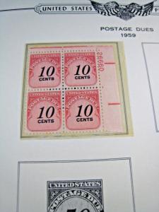 U.S.-SCOTT J88-J97 - POSTAGE DUE SERIES PLATE BLOCKS - LOT OF 10   kbus12