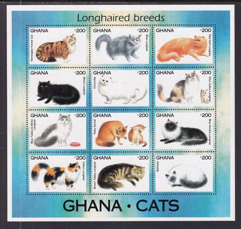 Ghana 1683-1684 Cats Souvenir Sheets MNH VF