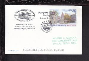 Pumpkin Patch Trolley 1999 Cancel Cover BIN 