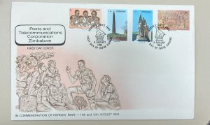 D)1984, ZIMBABWE, FIRST DAY COVER, ISSUE IN COMMEMORATION OF NATIONAL