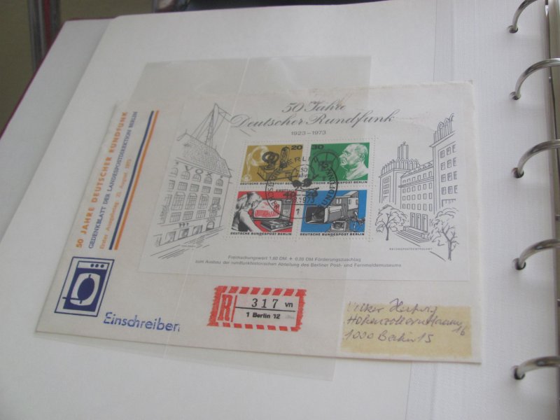 GERMANY BERLIN MNH 3 BOREK ALBUMS 1949-1990 ALSO COMPLETE USED XF (259) DESCRIP.