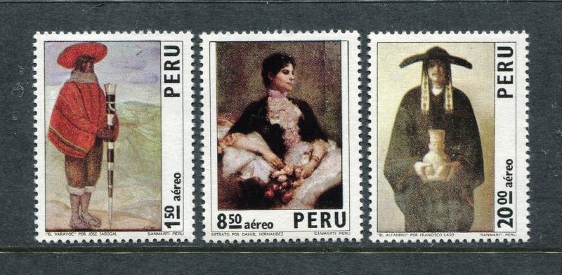 Peru C367-C369, MNH, Painting 1973. x27029