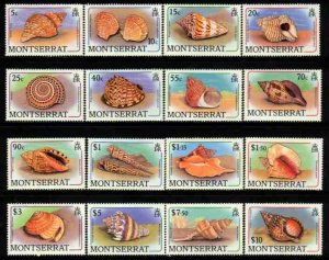 Montserrat  MNH Sc 681-96 Sea shells Value $ 34.35