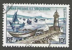 St Pierre & Miquelon 355 Used SC: $2.60