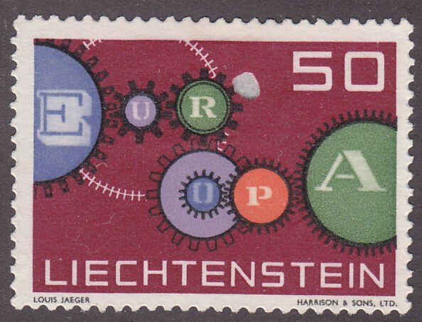 Liechtenstein 368 Cogwheels 1961