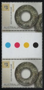 Australia 2013 MNH Sc 4006 $3 Holey dollar, dumps Early Coins Gutter