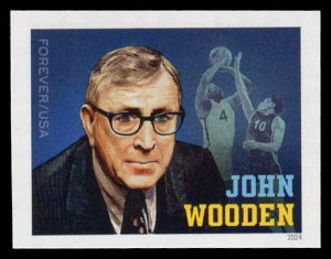 USA 5833a Mint (NH) John Wooden IMPERF Forever Stamp