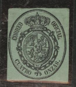 SPAIN Scott o7 Official stamp Mint Hinged