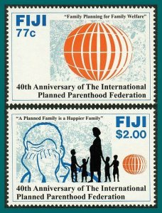 Fiji 1992 Planned Parenthood Federation, MNH #674-675,SG864-SG865