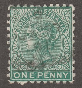 South Austrialia stamp, Scott#57, used, hinged,  1p,   #SA-57