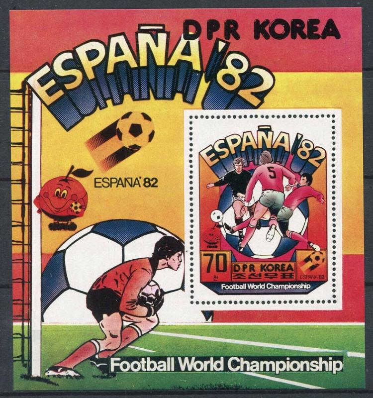 1981 Korea,North 2097/B93 1982 World championship on football of Spain 10,00 €