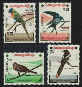 Kampuchea Birds 4v 1983 CTO SC#427-430 SG#461-464