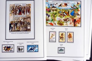 COLOR PRINTED CZECH REPUBLIC 2011-2020 STAMP ALBUM PAGES (70 illustrated pages)