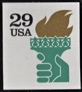 US 2531A MNH VF 29 Cent Liberty Torch Imperforate
