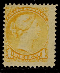 CANADA QV SG73, 1c orange-yellow, NH MINT. Cat £90.