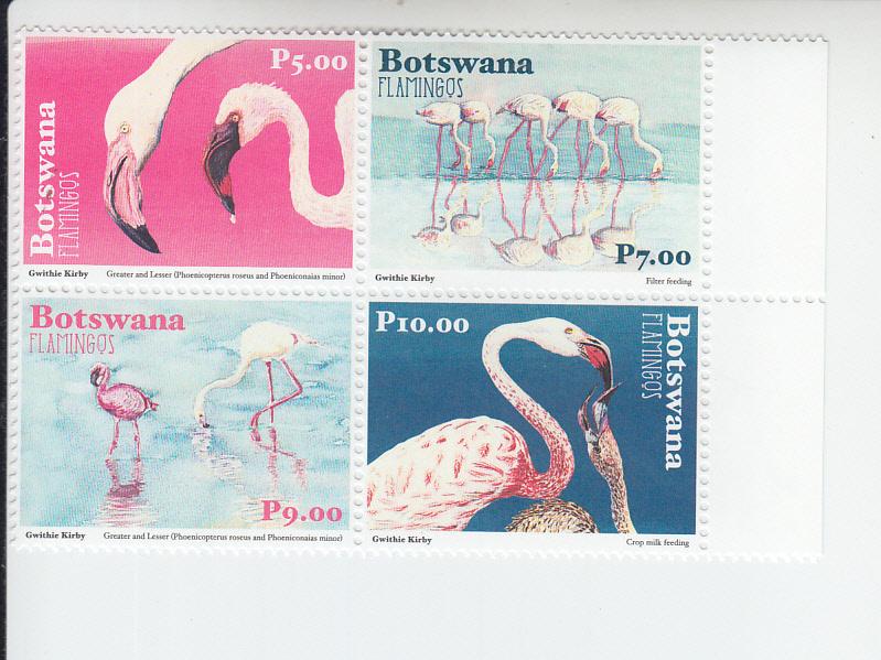 2018 Botswana Flamingos B4 (Scott 1040) MNH