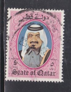 Qatar # 658, Shiek Khalifa, Used, 1/3 Cat